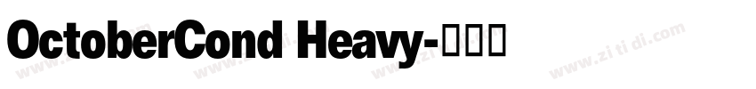 OctoberCond Heavy字体转换